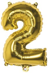 Folienballon 2 Gold 22002