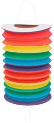 Ausziehbare Laterne Regenbogen 16 cm 30419