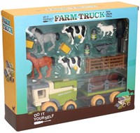 Boerderij Bauernhof Spielset Traktor Lernspielzeug aus Karton für Kinder-2