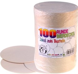 Kids at Work Bierdeckel Set - 100 Stück Bastelspaß für Kinder