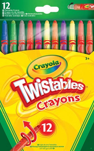Crayola Twistbare Wachsmalstifte - 12 Farben - Kreatives Spielzeug-2