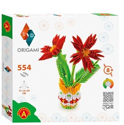 Alexander Toys Origami 3D Blumentopf - Kreatives Bastelset 554 Teile