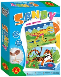 Zandkunst Bastelset Dinosaurier und Tiger kreatives Spielzeug Sand