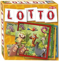 Tactic Jungle Lotto Lernspiel für Kinder - bunte Tiere