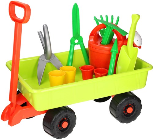 Androni Giocattoli Bollerwagen Gartengeräte Spielset 12-teilig