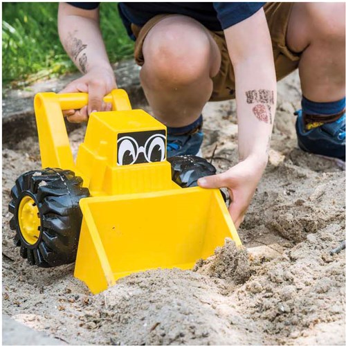 Rolf Spielzeug-Bulldozer gelb - Kunststoff Sandfahrzeug für Kinder-2