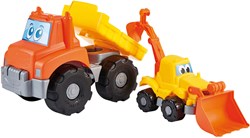 Ecoiffier Kipp-LKW Spielzeug Bagger - Baufahrzeuge Set