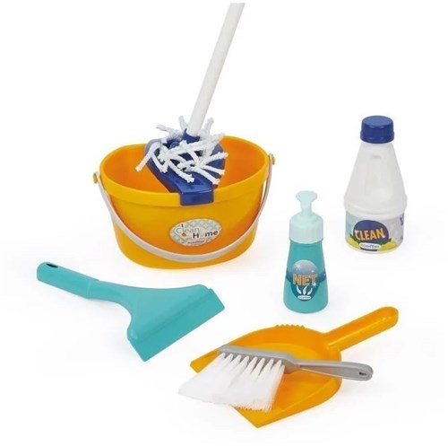 Ecoiffier Putzwagen Spielzeug mit Staubsauger und Zubehör für Kinder-2