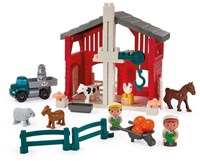 Abrick Bauernhof Bauset - Spielzeug Bauernhof mit Tieren und Zubehör-2