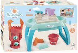 Ecoiffier Sand- und Wassertisch Spielzeug - 9-teilig - bunter Spieltisch