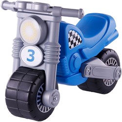 Cavallino Motorrad blau Laufrad Ride-On Kunststoff für Kinder