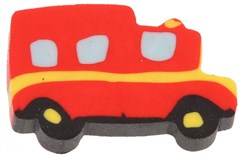 Feuerwehrauto Radiergummi rot - Spielzeug Radiergummi für Kinder 100 Stück