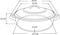 BK Bräter Gusseisen 28 cm Chili Red - ofenfest - Induktion-3