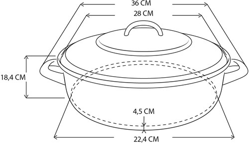 BK Bräter Gusseisen 28 cm Chili Red - ofenfest - Induktion-3