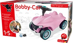 BIG Bobby Car Neo rosa Rutschauto mit Flüsterreifen und ergonomischem Sitz