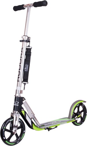 Hudora Scooter Big Wheel RX205 - Kinderroller grau grün Aluminium