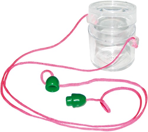 Box with magnifying glass, small-sized