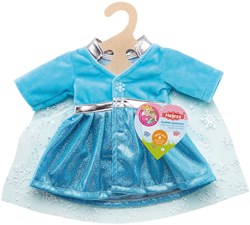 Heless Puppenmantel Eisprinzessin mit Umhang blau 35-45 cm Puppenkleidung