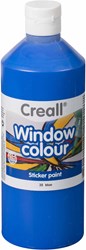 Creall Fensterfarbe blau - kreative Glasfarbe 500ml für Kinder