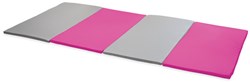 Softplay  opvouwbare mat XL ROZE-GRIJS
