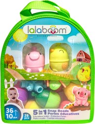 Lalaboom Lernspielzeug Bauernhof Perlen Set - 28 Stück - Spielzeug