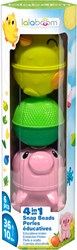 Lalaboom Spielzeug Set Tierperlen Huhn Schwein - Lernspielzeug 6 Stück