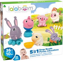 Lalaboom Lernspielzeug Bauernhof Perlen Set - 25 Stück - buntes Spielzeug
