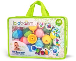 Lalaboom Lernspielzeug Perlen Set - 48 Stück - sensorisch