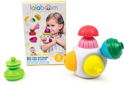 Lalaboom Lernspielzeug Mini-Würfel mit Perlen - Motorikspielzeug