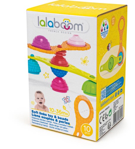 Lalaboom Lernperlen Baukasten - 10 Stück - buntes Spielzeug-3