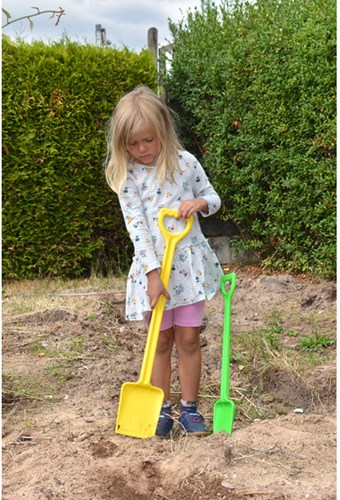 Eduplay Schaufel Spielzeug robust 54 cm grün Kunststoff Garten-2