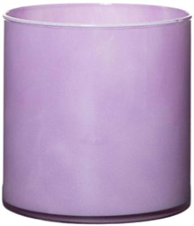OttoSimon Vase Zylinder Lavendel Lila Glas Dekoration 15x15 cm