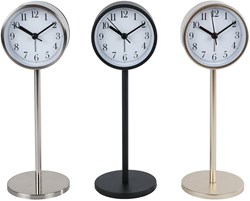 Dekorative Metall Tischuhr 8x8x23cm funktionales Design Uhr