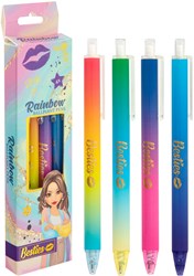 Besties Kugelschreiber Set buntes Spielzeug - 4 Stück blau schreibend