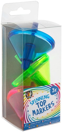 Creative Craft Group Kreiselstifte - Set mit 3 bunten Markern für Kinder