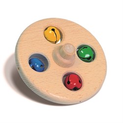 nic Holz Glockenscheibe multicolor - Murmelbahn Zubehör 10 cm