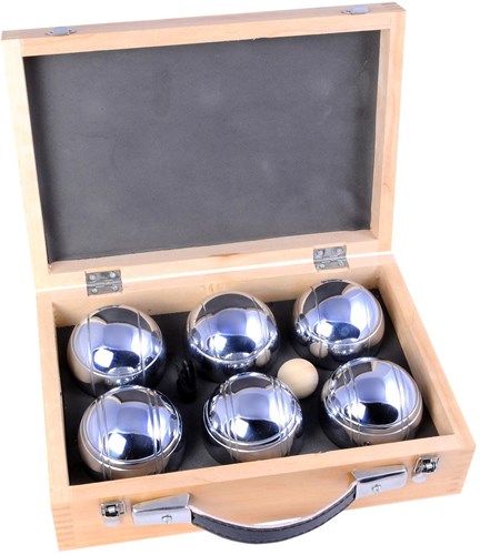 Twisk Boule Set - Luxus Holzkoffer - 6 Kugeln - inklusive Zubehör-3