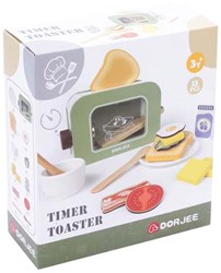 Holz Toaster mit Timer - Spielzeug Frühstücksset für Kinder