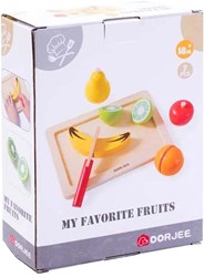 Holz Schneideset Obst Spielküche Set für Kinder ab 18 Monaten