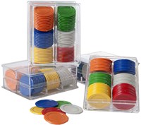 HOT Sports + Toys Roulette Chips Set 240 Stück Kunststoff 25mm Casino-3