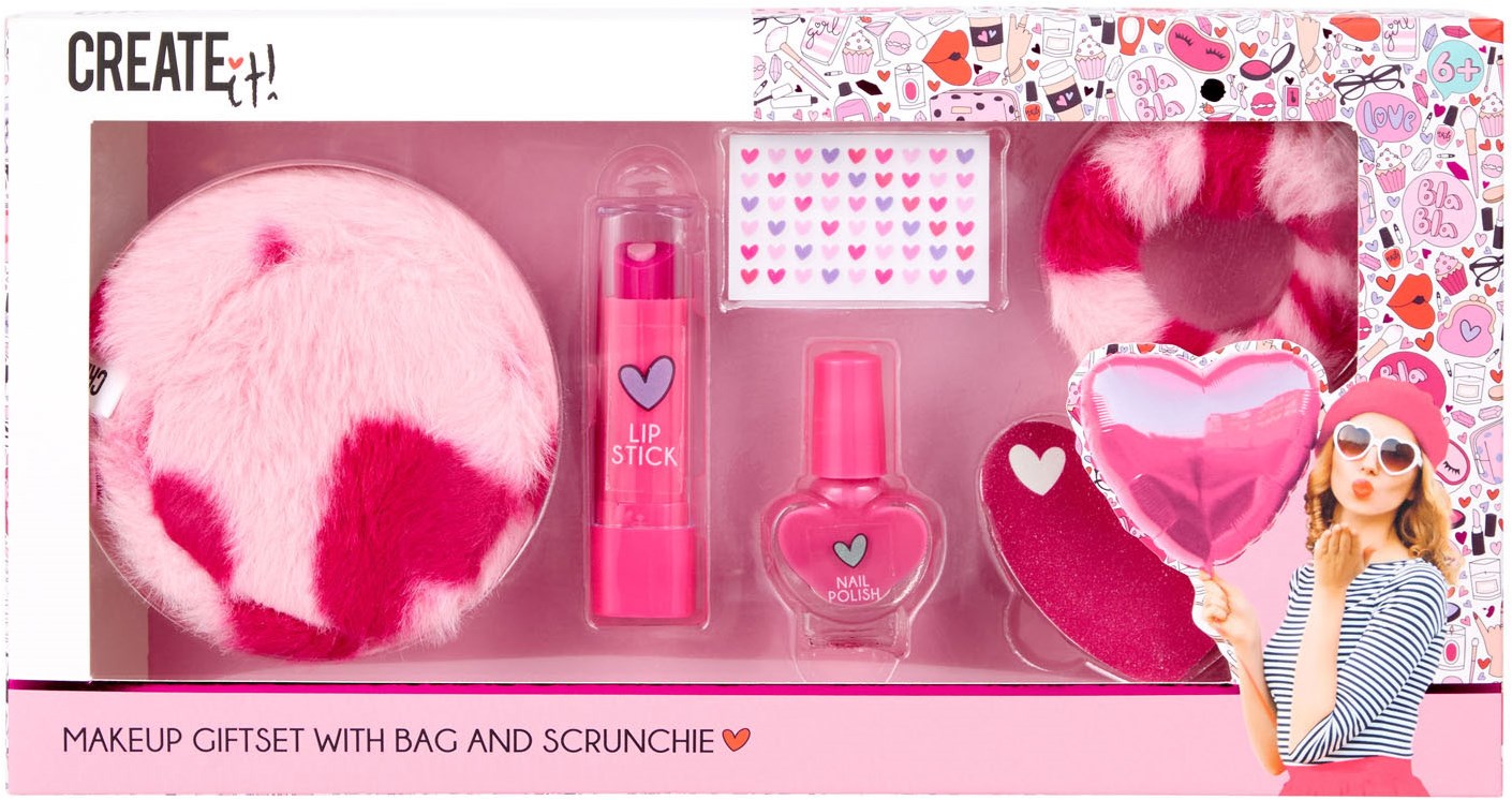 Create it! Make-up Set Herzchen flauschiges Beauty Geschenk für Kinder Planet Happy AT