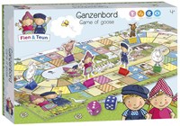 Bambolino Toys Gänsespiel Fien und Teun - klassisches Familienspiel Bauernhof