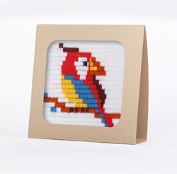 Sozo Stickset Papagei - Needlepoint Kit für Kinder und Erwachsene