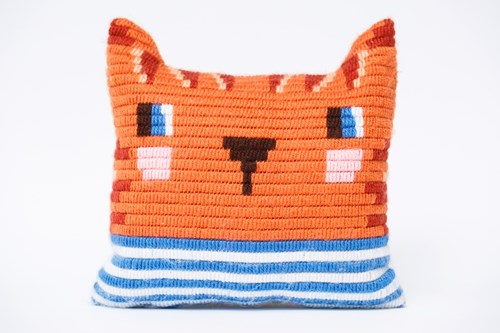 Sozo Bastelset Kissen Katze mit gestreiftem Shirt - kreatives Spielzeug