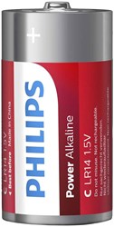 Philips Alkaline Batterie C Powerlife LR14 - 2 Stück Energie Spielzeug