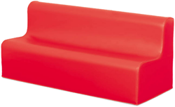 Softplay bankje zithoogte 25 cm ROOD