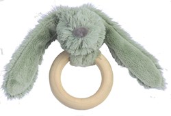 Happy Horse Holz-Beißring Kaninchen Richie grün FSC Baby Geschenk