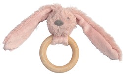 Happy Horse Old Pink Rabbit Richie Beißring aus Holz - 12 cm