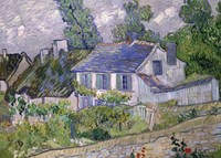 Grafika 2 Puzzles - Van Gogh's Art: Starry Night, 1889 - Houses at Auvers, 1890 -  Teile-2