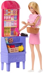 Mattel Barbie Malibu Shopping Spielset mit Zubehör und Puppe